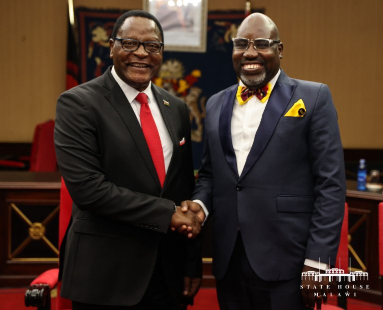 AMSG Secretary-General meets the President of Malawi H.E Dr. Lazarus McCarthy Chakwera.