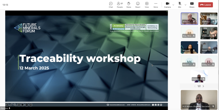 AMSG Secretary-General addresses the Future Minerals Forum Traceability Workshop