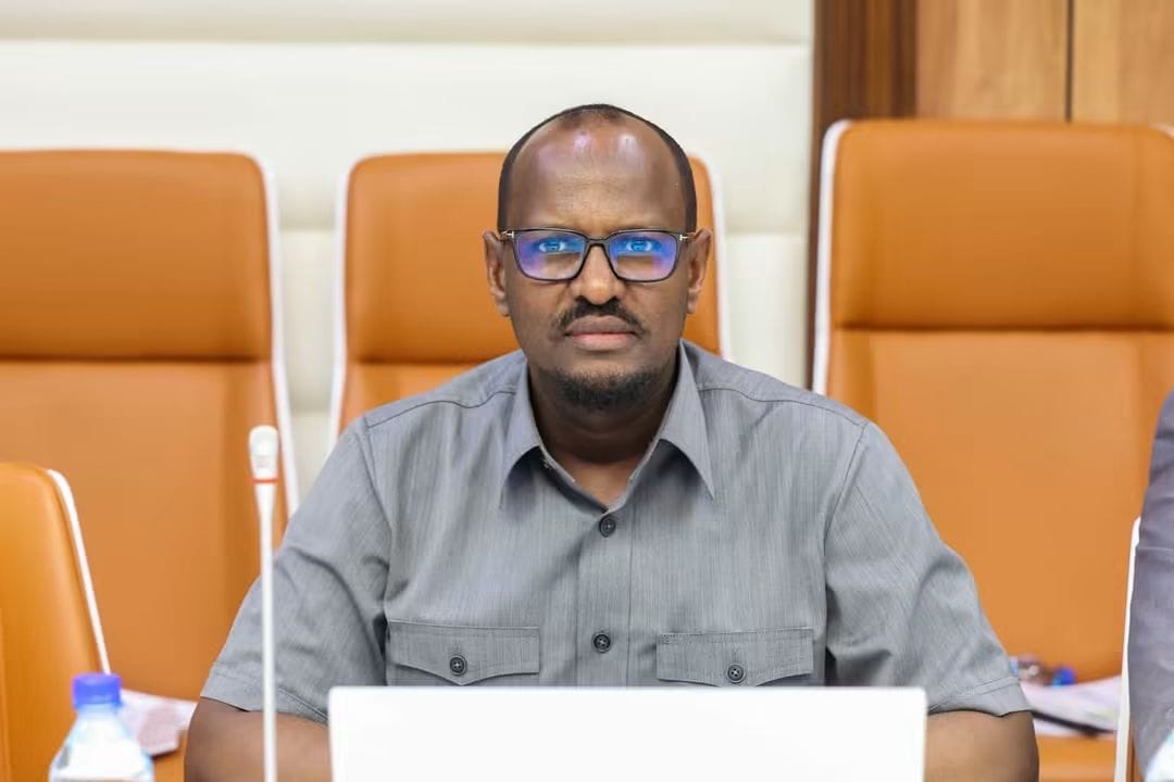 Minister Dahir Shire Mohamed attending the Council of Ministers meeting in Mogadishu